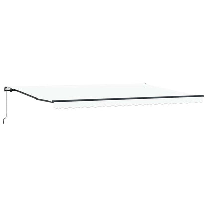 Tenda Retrattile Bianco 500 × 350 cm Tessuto - homemem39