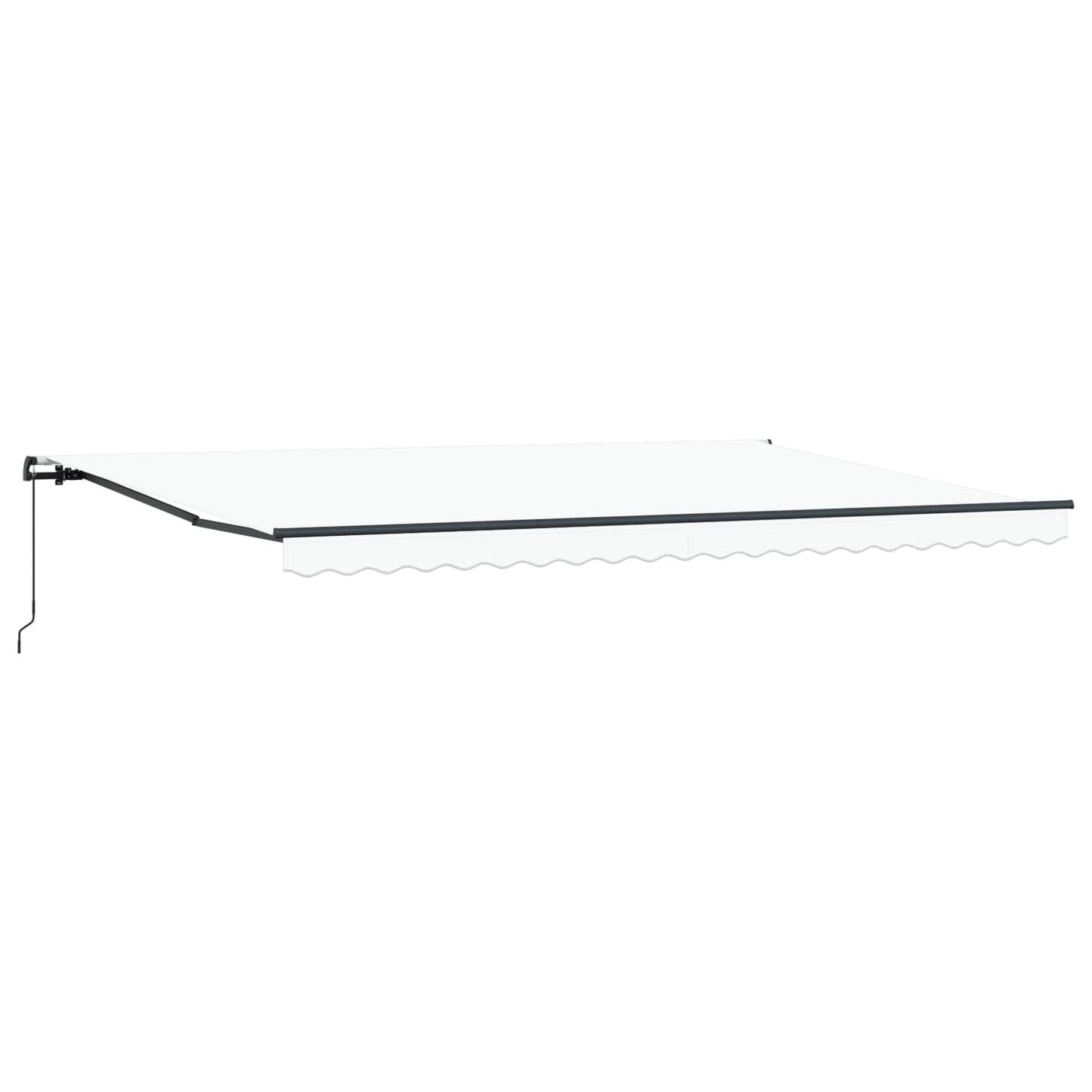 Tenda retrattile Bianco 500 × 350 cm Poliestere e Alluminio