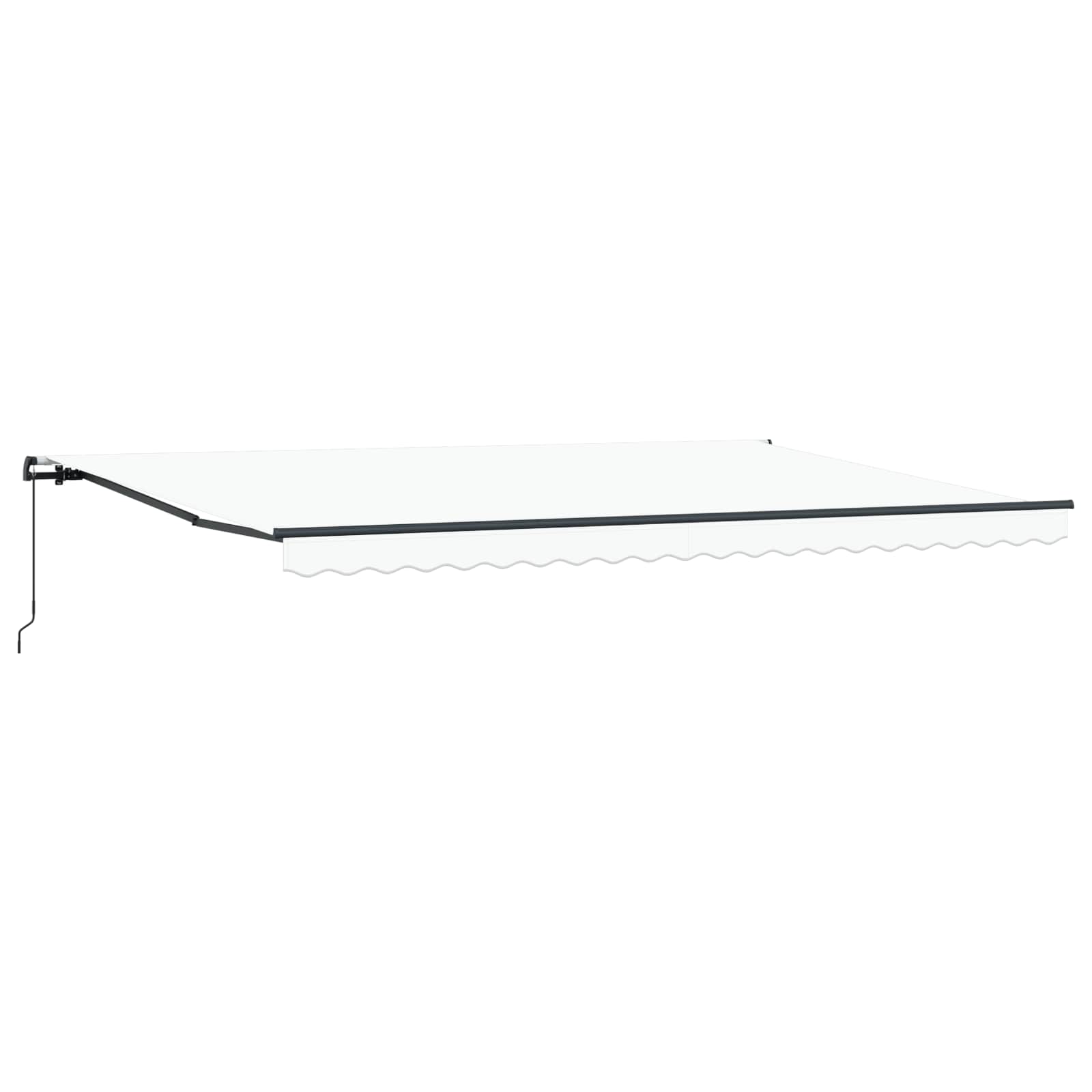 Tenda retrattile Bianco 500 × 350 cm Poliestere e Alluminio | homemem39