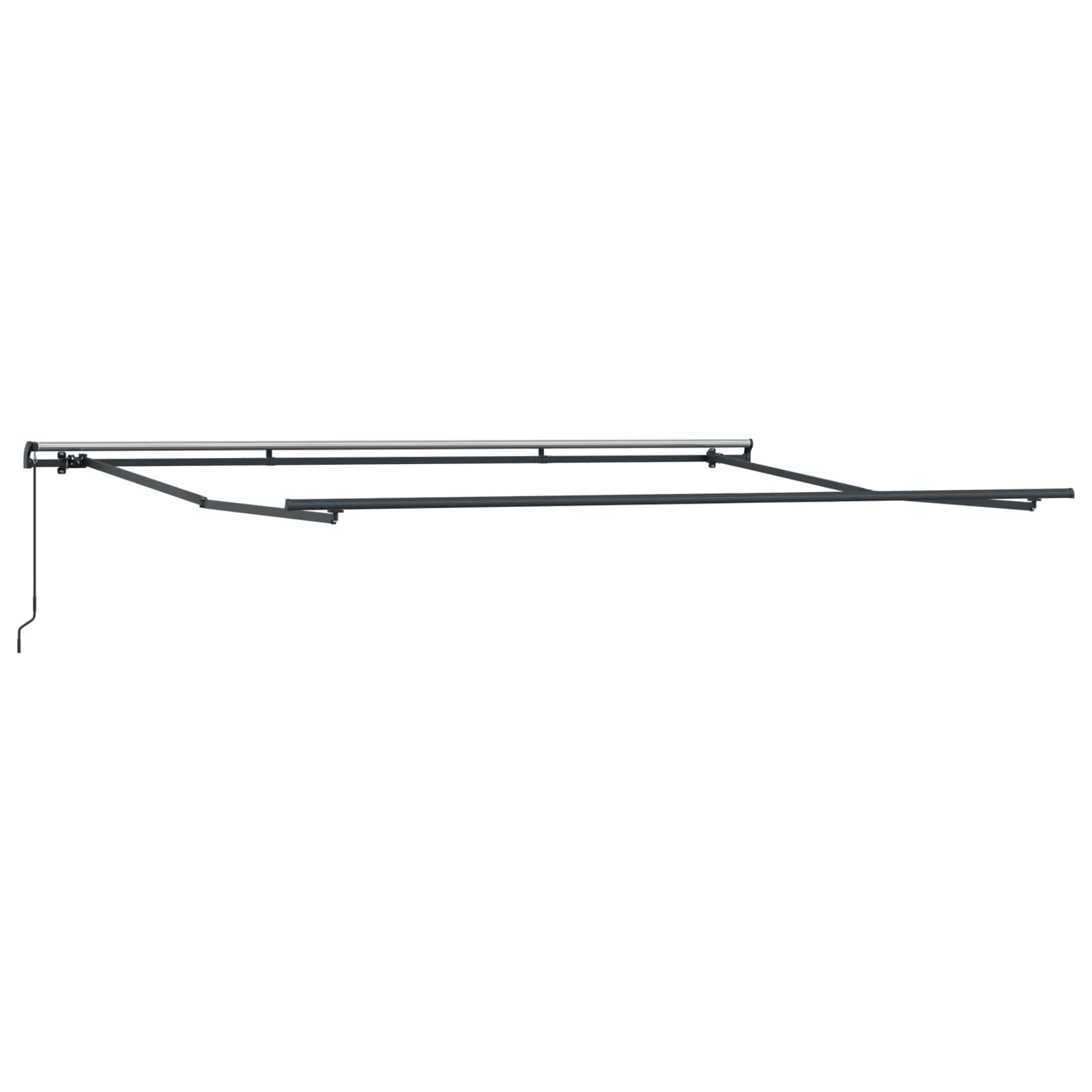 Tenda Retrattile Bianco 500 × 350 cm Poliestere e Acciaio | homemem39