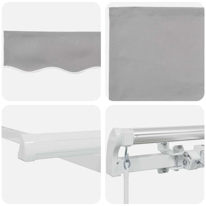 Tenda retrattile Grigio Chiaro 500 × 350 cm | homemem39