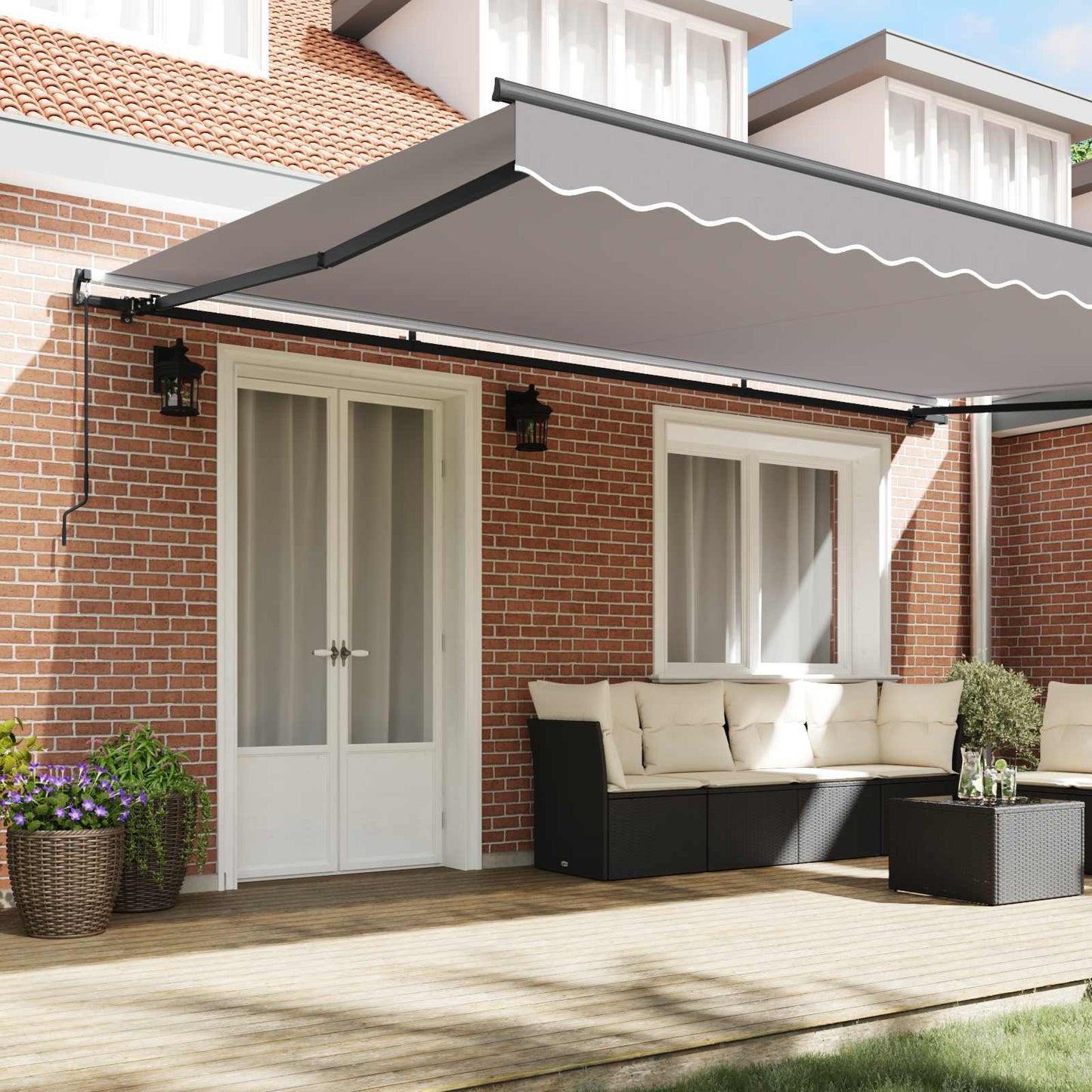 Tenda retrattile Grigio Chiaro 500 × 350 cm | homemem39