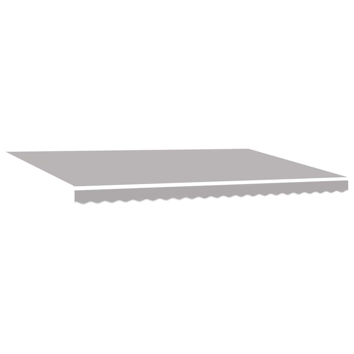 Tenda retrattile Grigio Chiaro 500 × 350 cm Tessuto e Alluminio | homemem39