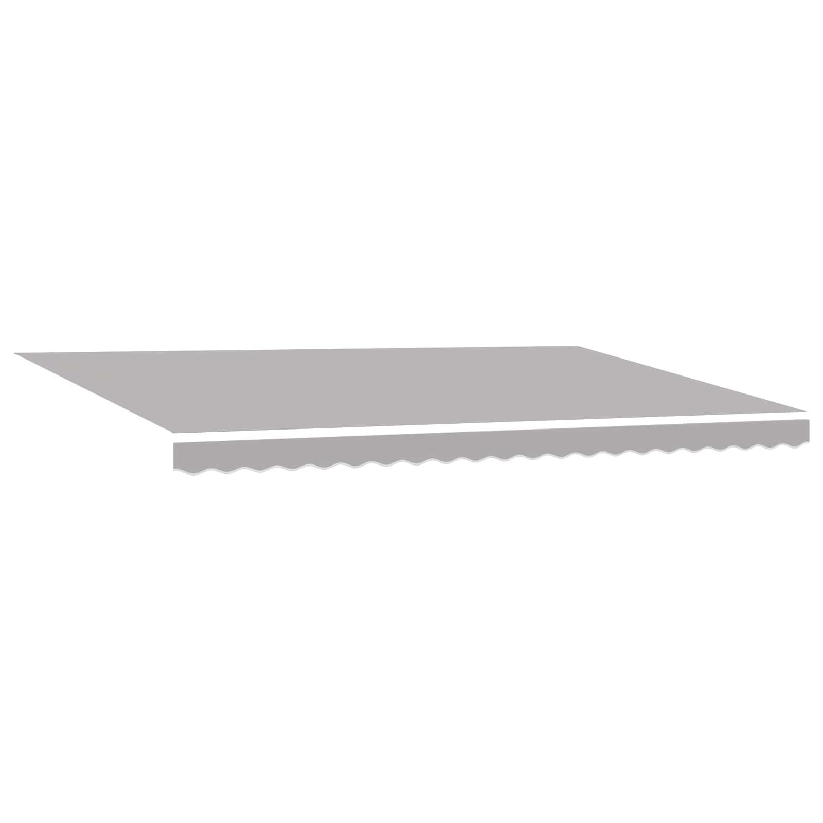 Tenda retrattile Grigio Chiaro 500 × 350 cm Tessuto e Alluminio | homemem39