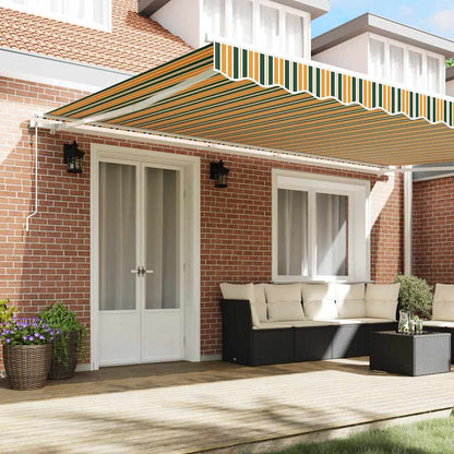Tenda retrattile Verde e giallo 500 × 350 cm