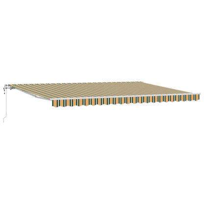 Tettuccio Elettrico Retrattile Verde e giallo 500 × 350 cm | homemem39