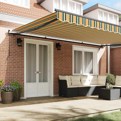 Tenda retrattile Verde e giallo 500 × 350 cm