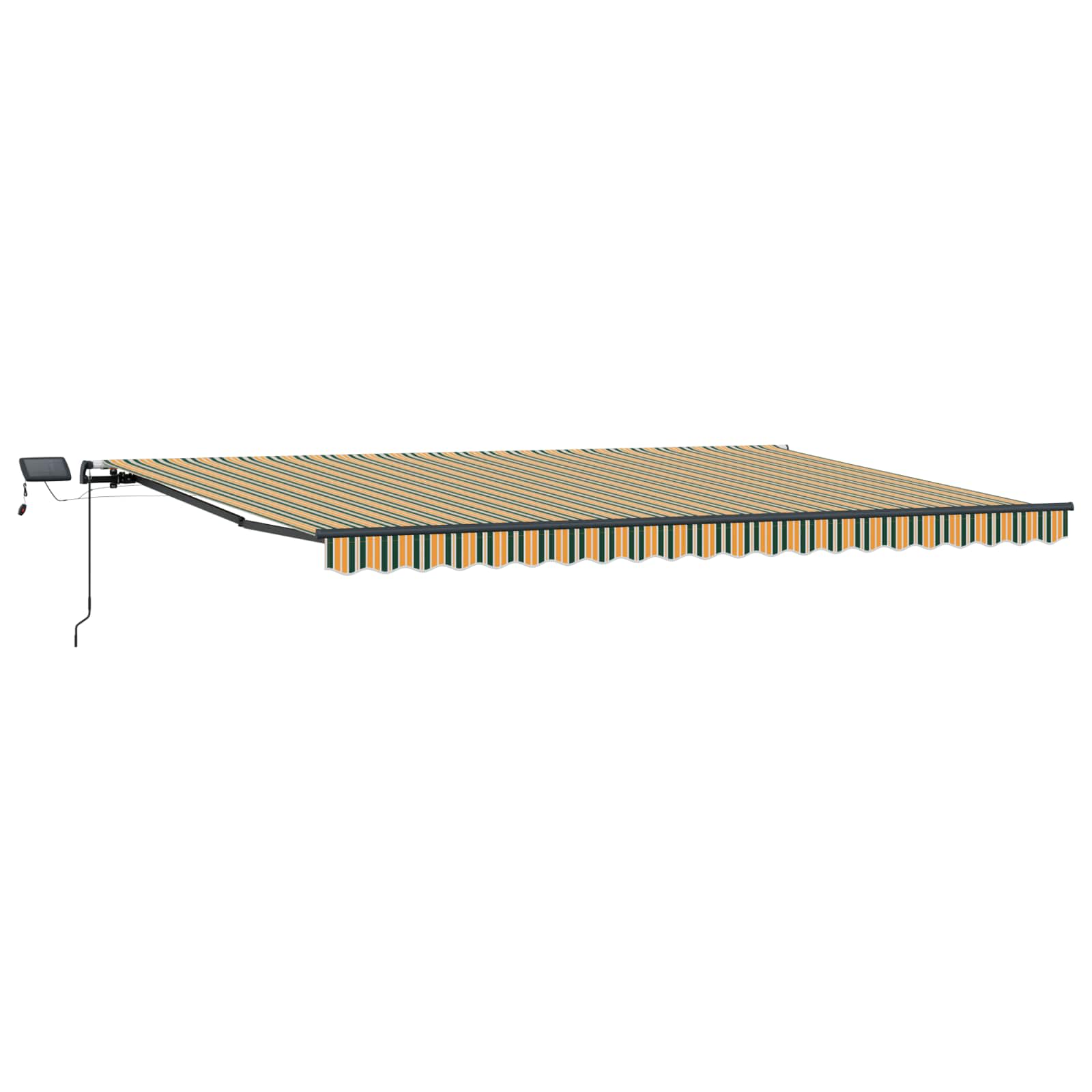 Tenda Retrattile Verde e giallo 500 ×350 cm Tessuto | homemem39