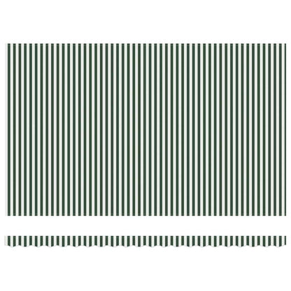 Tenda Retrattile Verde e Bianco 500 × 350 cm | homemem39
