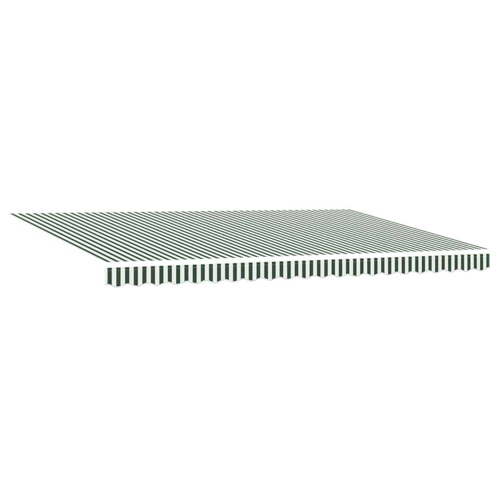 Tettuccio Elettrico Retrattile Verde e Bianco 500 × 350 cm | homemem39