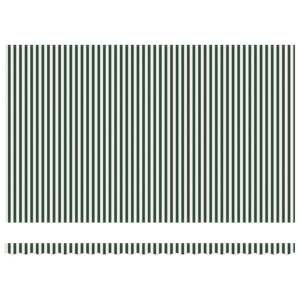 Tettuccio Elettrico Retrattile Verde e Bianco 500 × 350 cm | homemem39