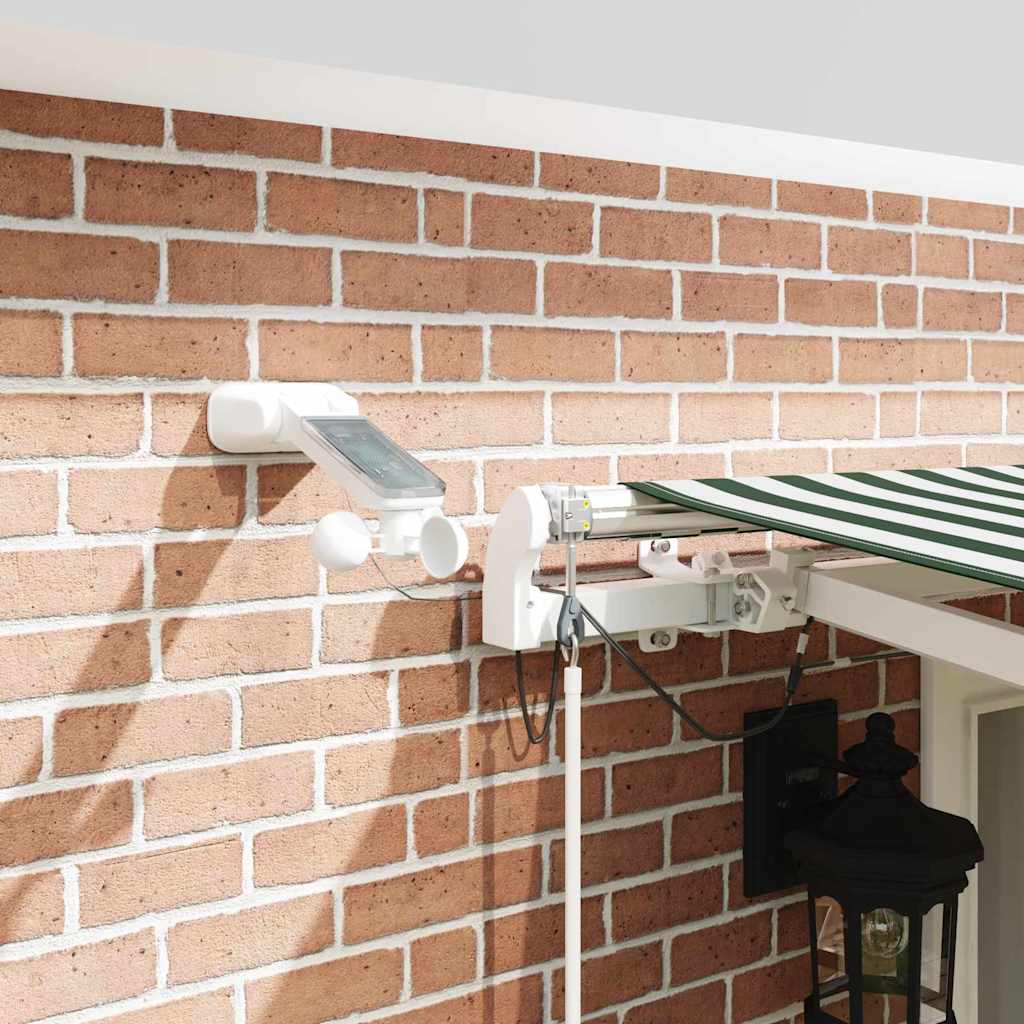 Tenda Retrattile Verde e Bianco 500 × 350 cm | homemem39