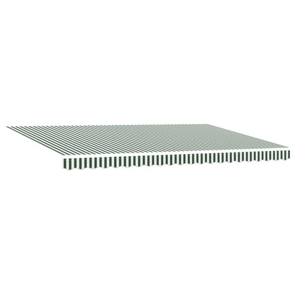 Tenda retrattile Verde e Bianco 500 × 350 cm