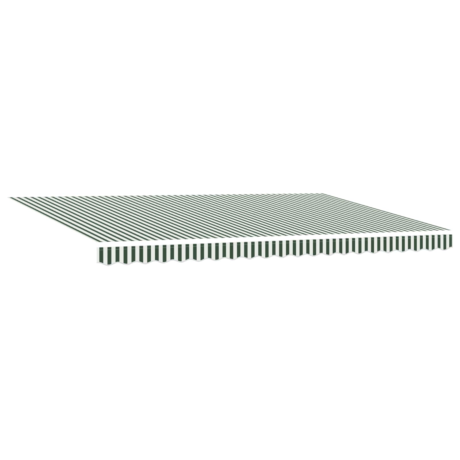 Tenda Retrattile Verde e Bianco 500 × 350 cm | homemem39