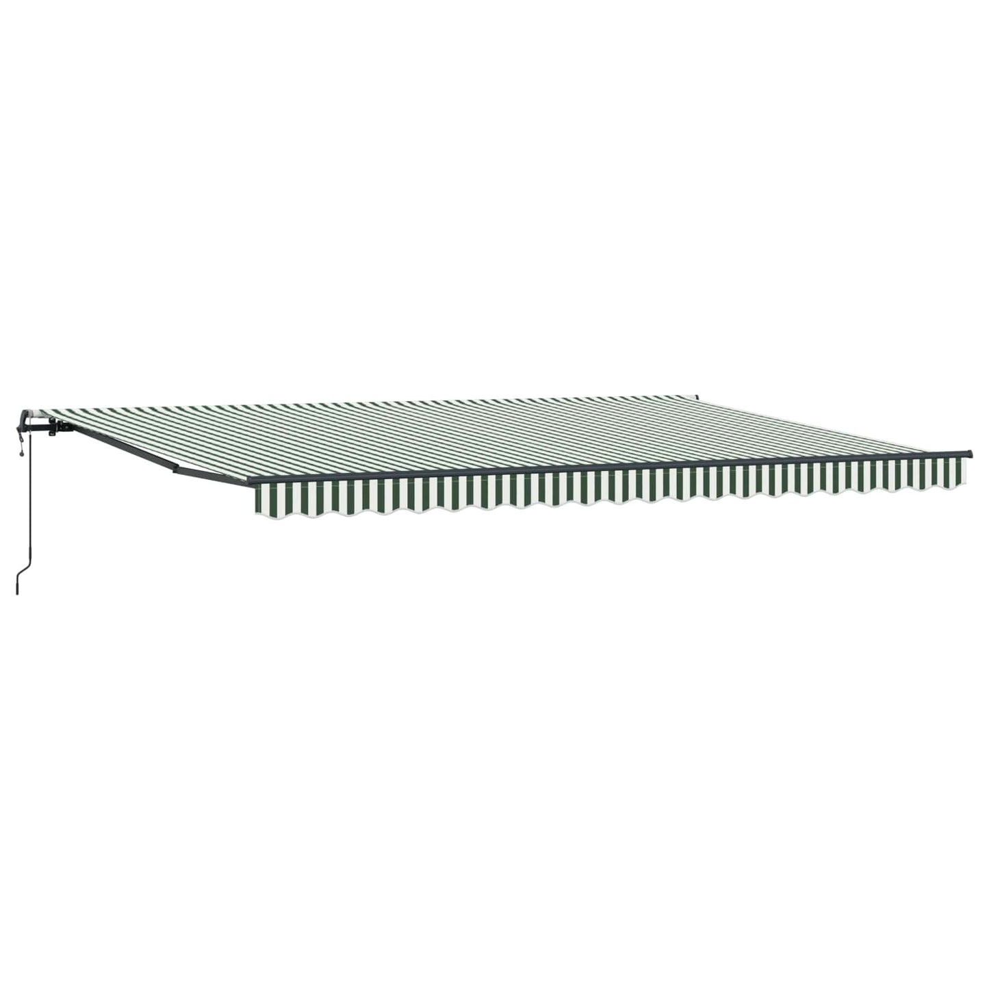 Tenda Retrattile Verde e Bianco 500 × 350 cm | homemem39