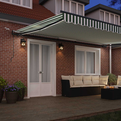 Tessuto per Tenda con Verde e Bianco 500 × 350 cm Poliestere | homemem39