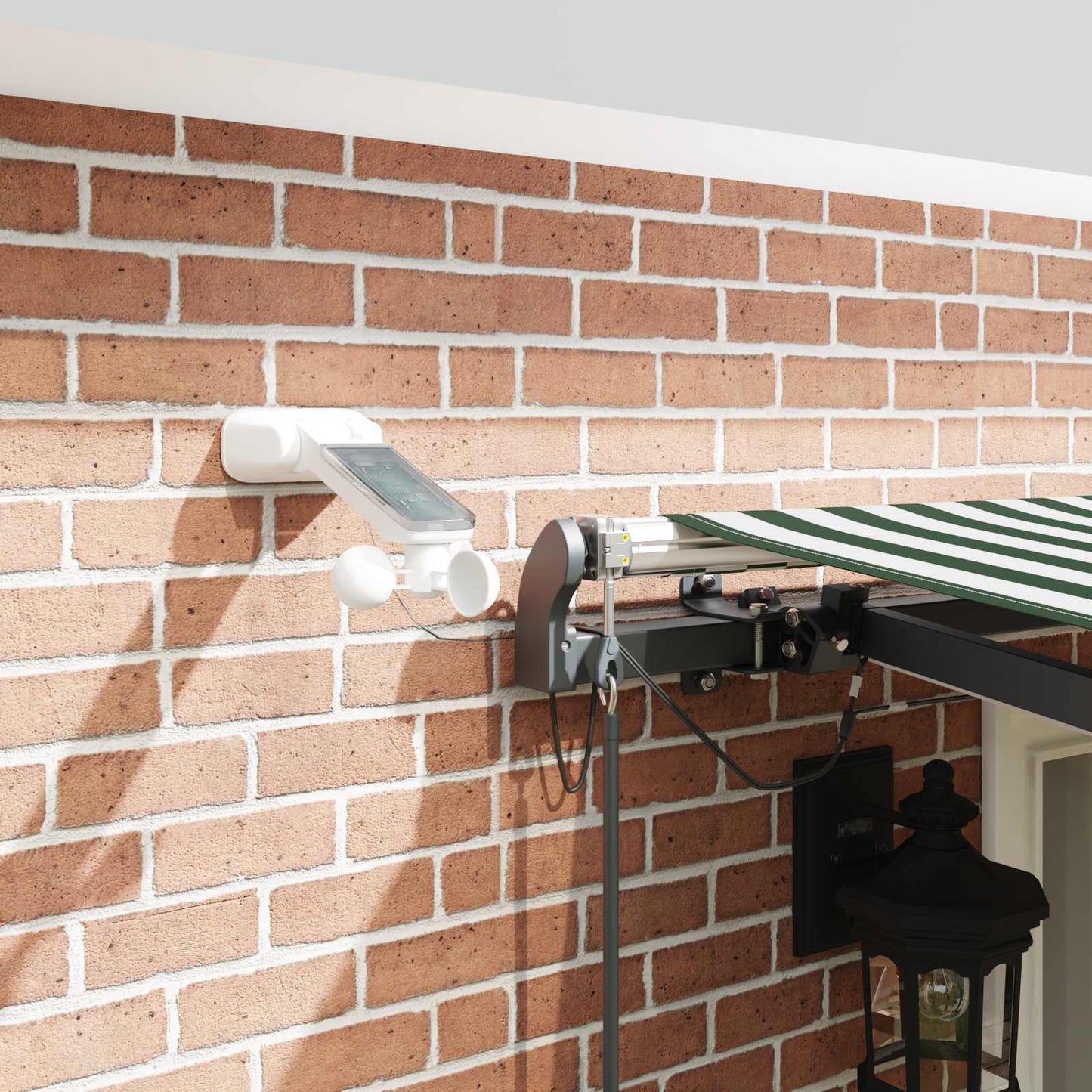 Tessuto per Tenda con Verde e Bianco 500 × 350 cm Poliestere | homemem39