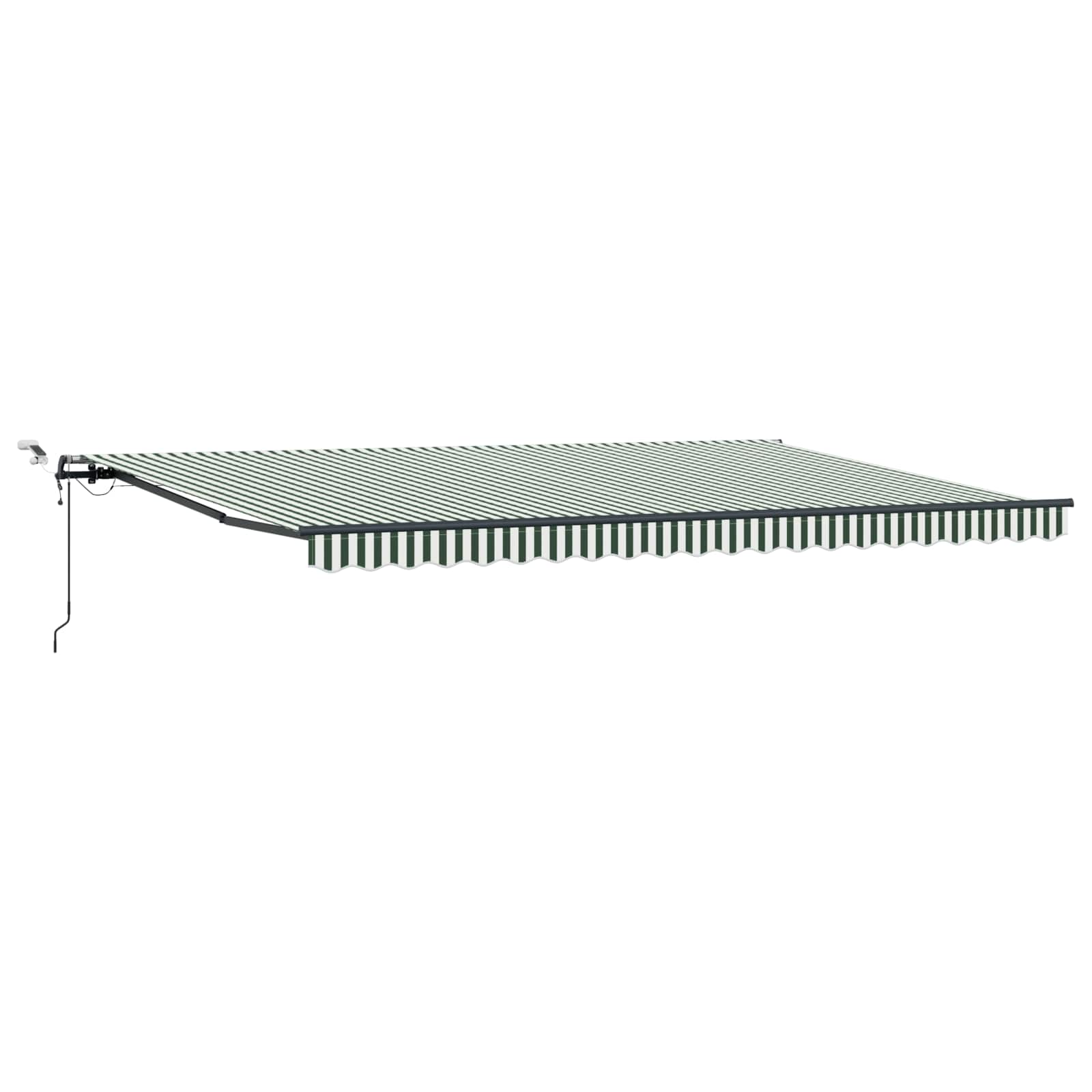 Tessuto per Tenda con Verde e Bianco 500 × 350 cm Poliestere | homemem39
