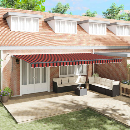 Tessuto per Tenda arancione e marrone 600 × 300 cm Poliestere | homemem39