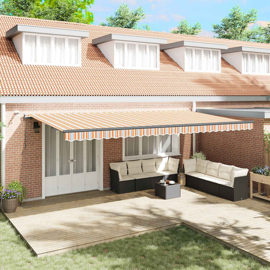 Tenda retrattile Multicolore 600 × 300 cm Poliestere | homemem39