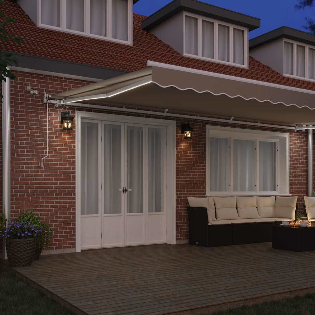 Tenda retrattile Beige 600 × 300 cm Poliestere | homemem39