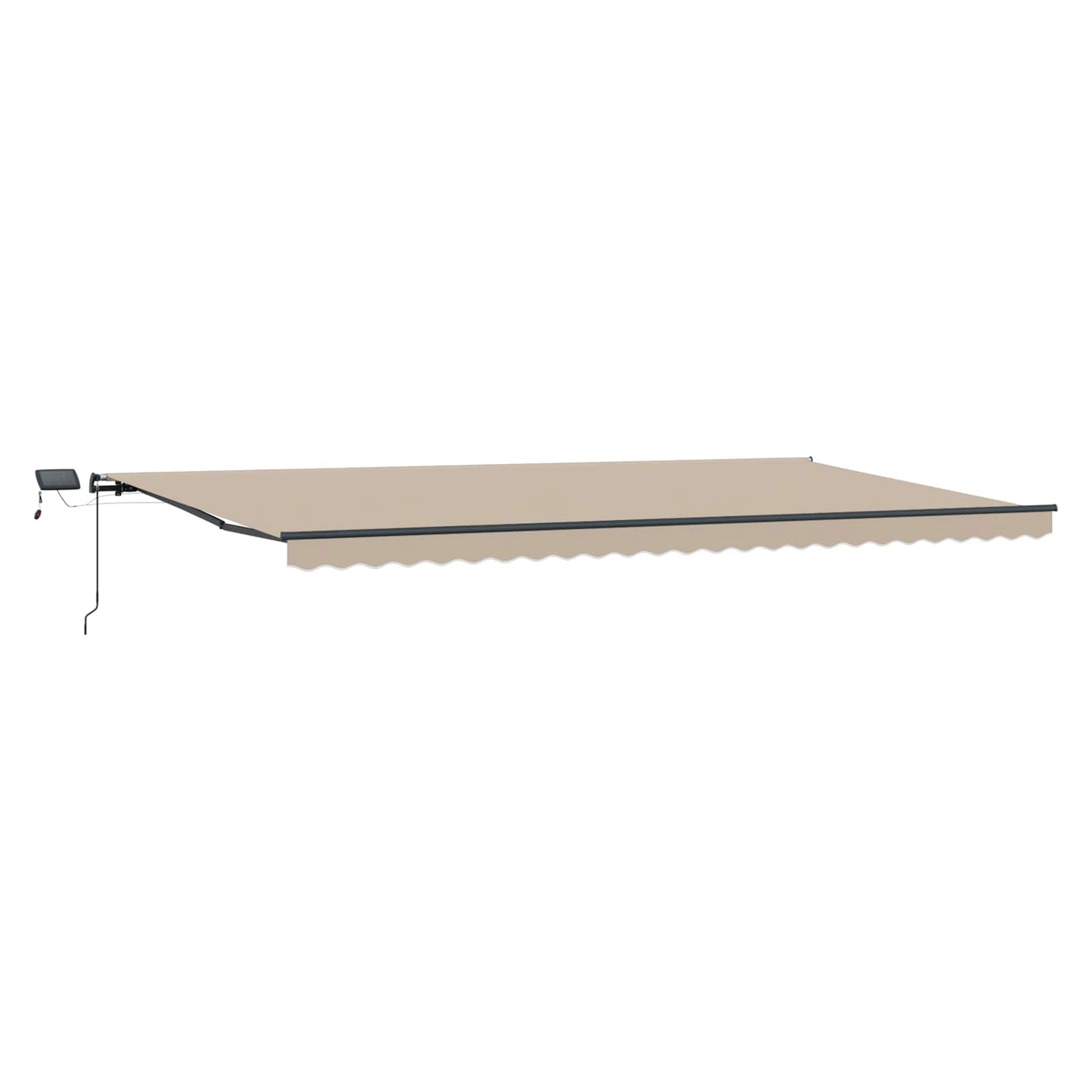Tenda retrattile Beige 600 × 300 cm Tessuto e Alluminio | homemem39