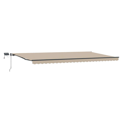 Tenda retrattile Beige 600 × 300 cm Tessuto e Alluminio | homemem39