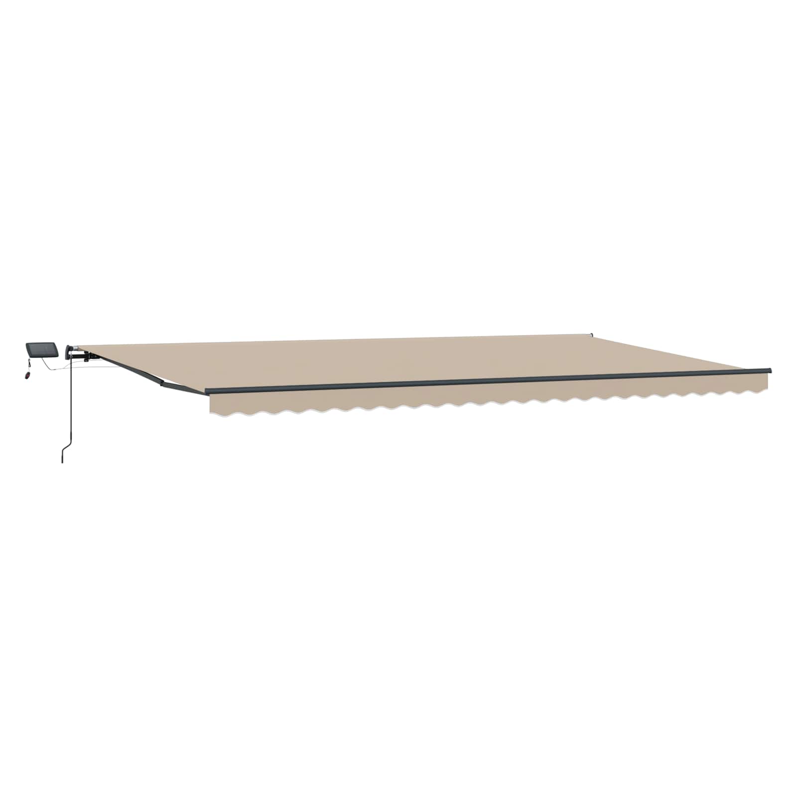 Tenda retrattile Beige 600 × 300 cm Tessuto e Alluminio | homemem39