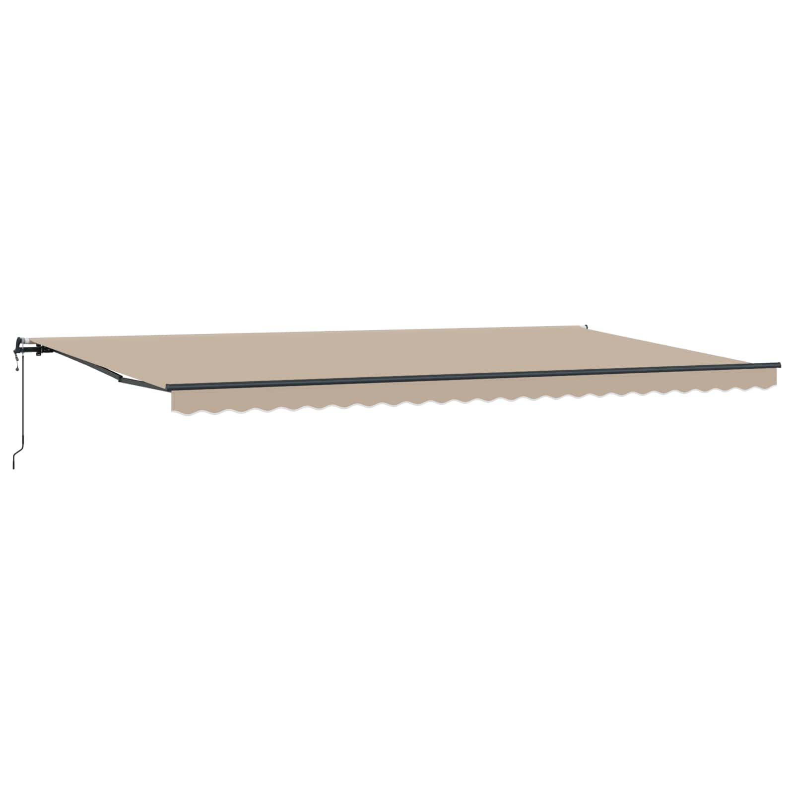 Tenda retrattile Beige 600 × 300 cm Tessuto e Alluminio | homemem39