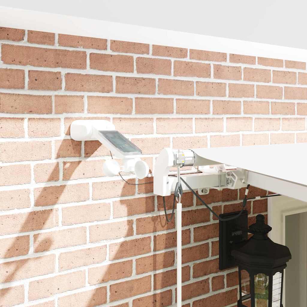 Tenda Retrattile Bianco 600 × 300 cm Poliestere e Metallo