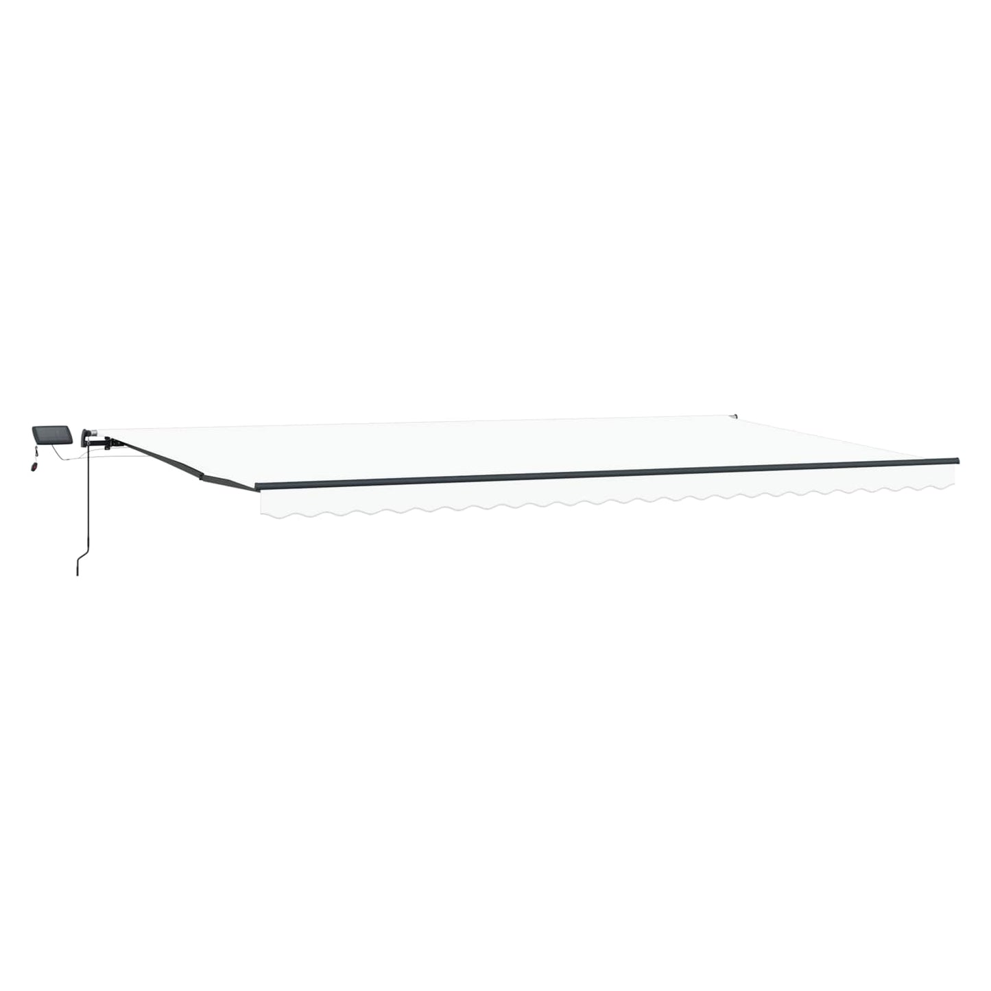 Tenda retrattile Bianco 600 × 300 cm Tessuto e Alluminio | homemem39