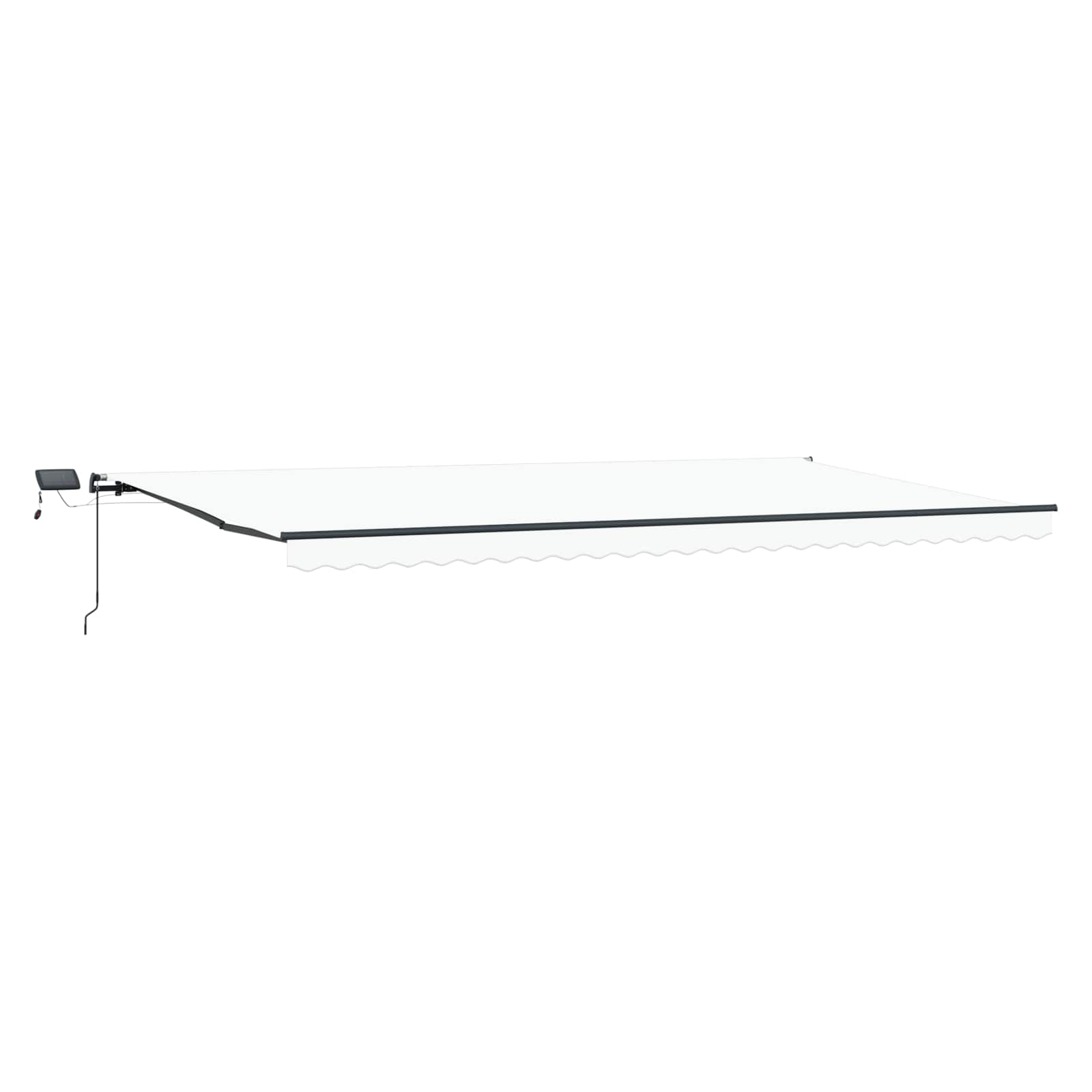 Tenda retrattile Bianco 600 × 300 cm Tessuto e Alluminio | homemem39