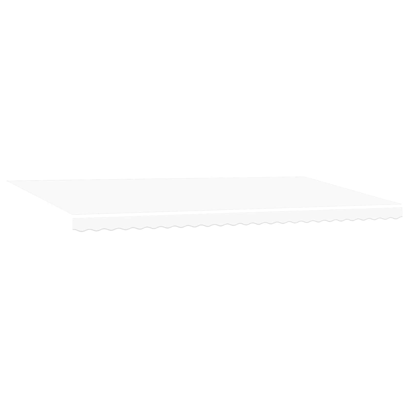 Tenda retrattile Bianco 600 × 300 cm Tessuto e Alluminio | homemem39