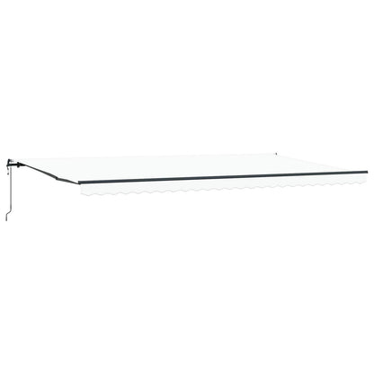 Tenda retrattile Bianco 600 × 300 cm Tessuto e Alluminio | homemem39