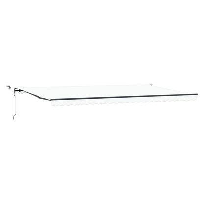 Tenda retrattile Bianco 600 × 300 cm Poliestere | homemem39