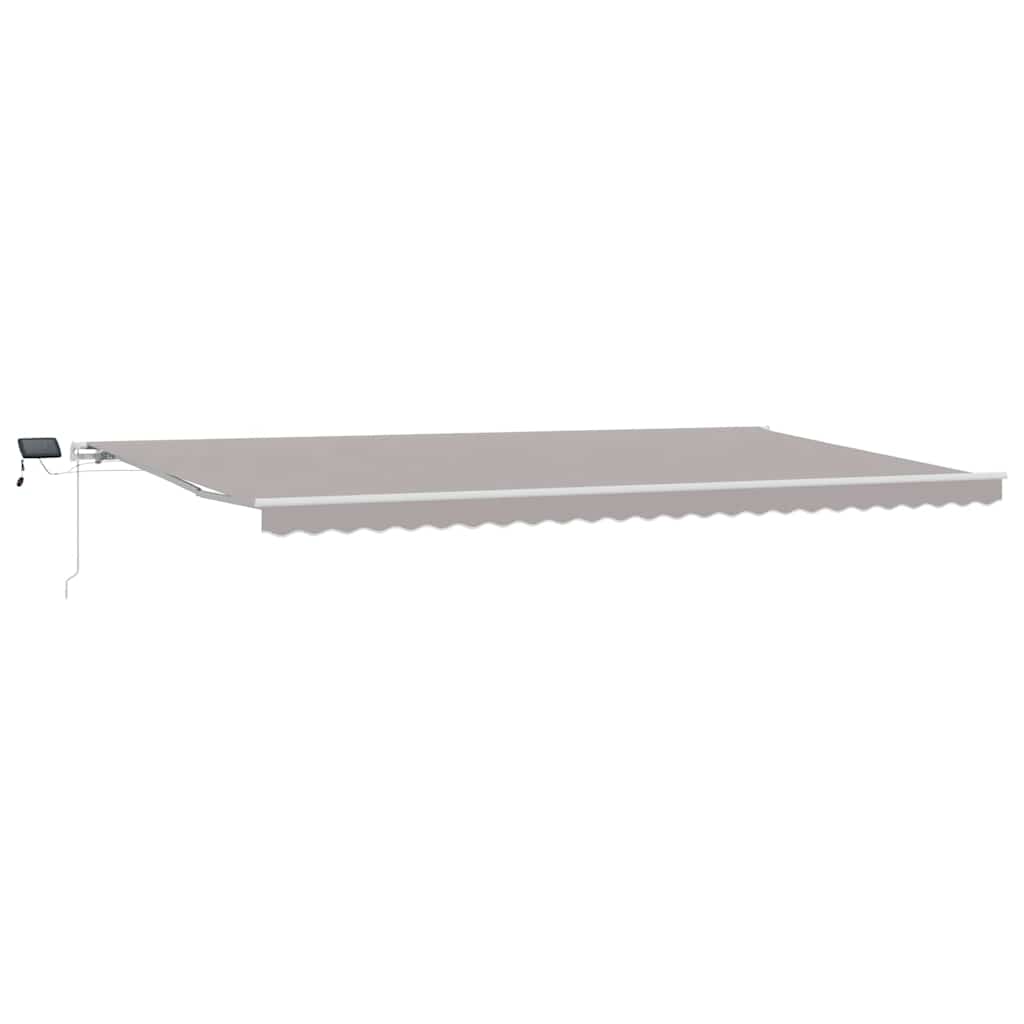 Tenda retrattile Grigio Chiaro 600 × 300 cm Tessuto e Alluminio | homemem39