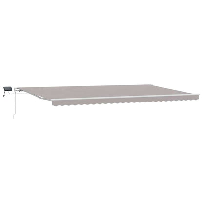 Tenda retrattile Grigio Chiaro 600 × 300 cm Tessuto e Alluminio | homemem39