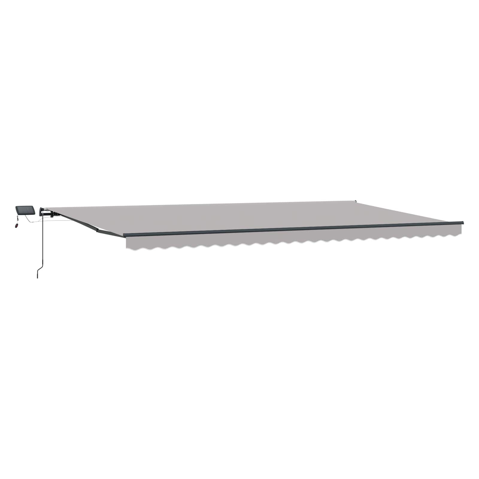 Tenda retrattile Grigio Chiaro 600 × 300 cm Tessuto e Alluminio | homemem39