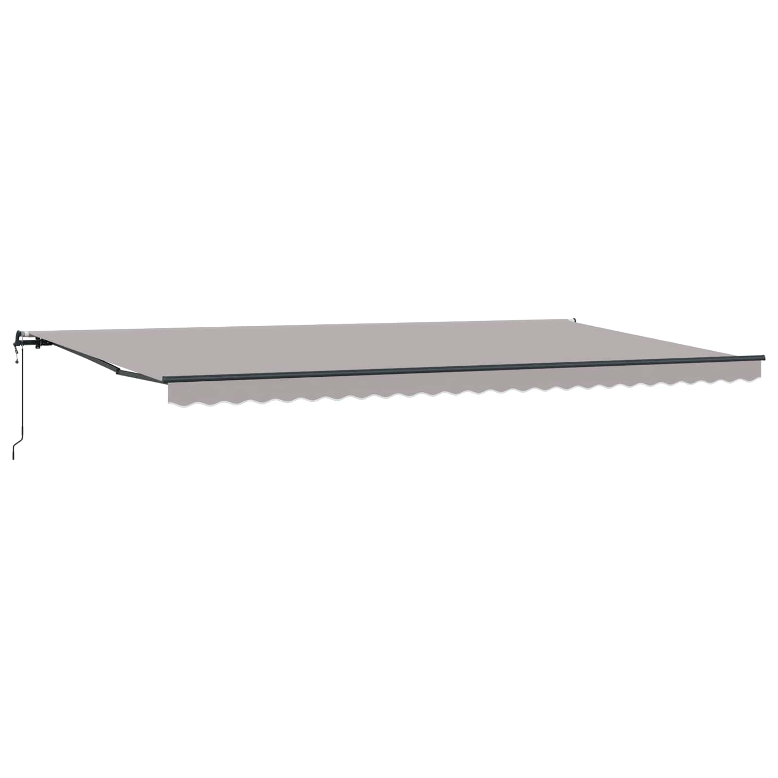 Tenda retrattile Grigio Chiaro 600 × 300 cm Tessuto e Alluminio | homemem39