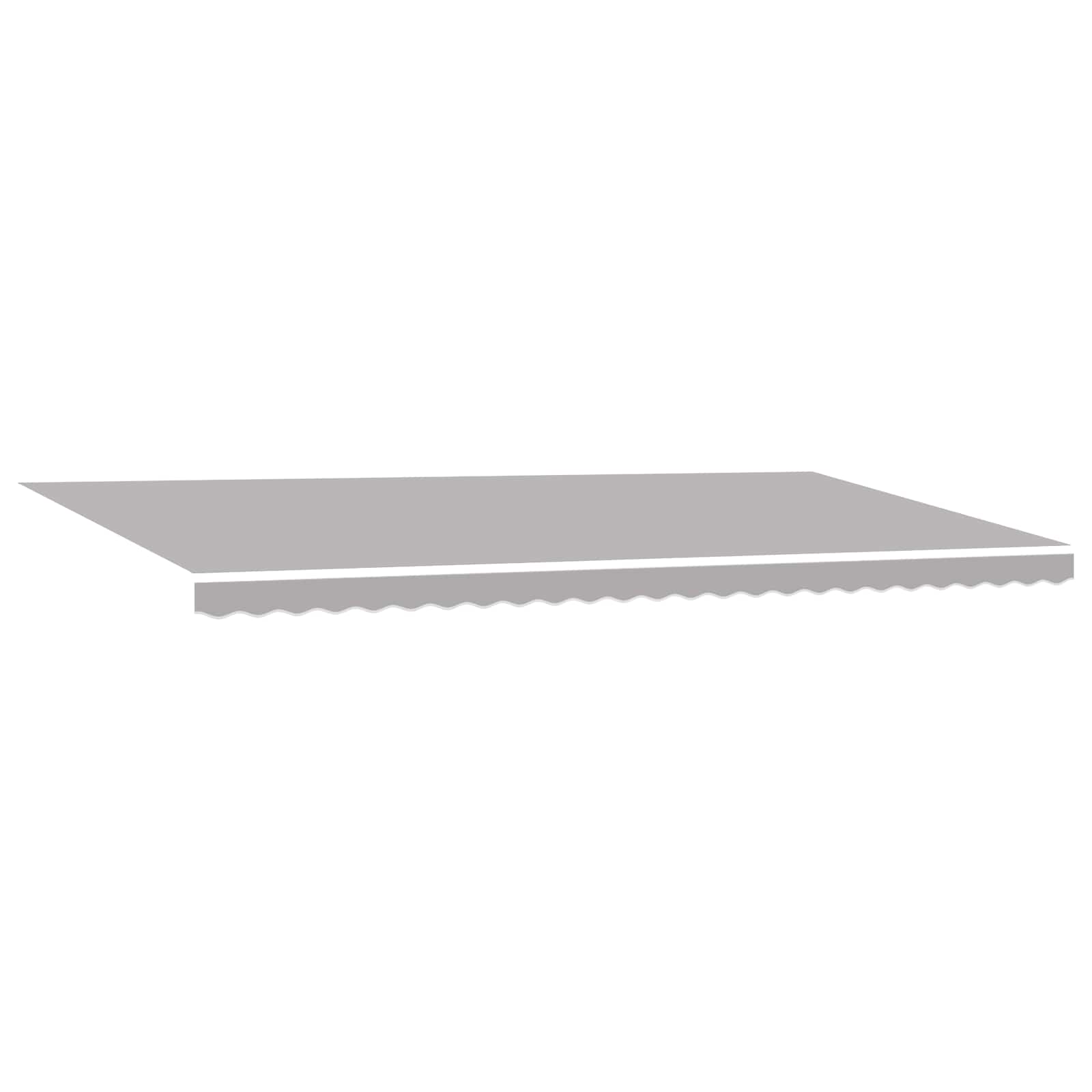 Tenda retrattile Grigio Chiaro 600 × 300 cm Tessuto e Alluminio | homemem39