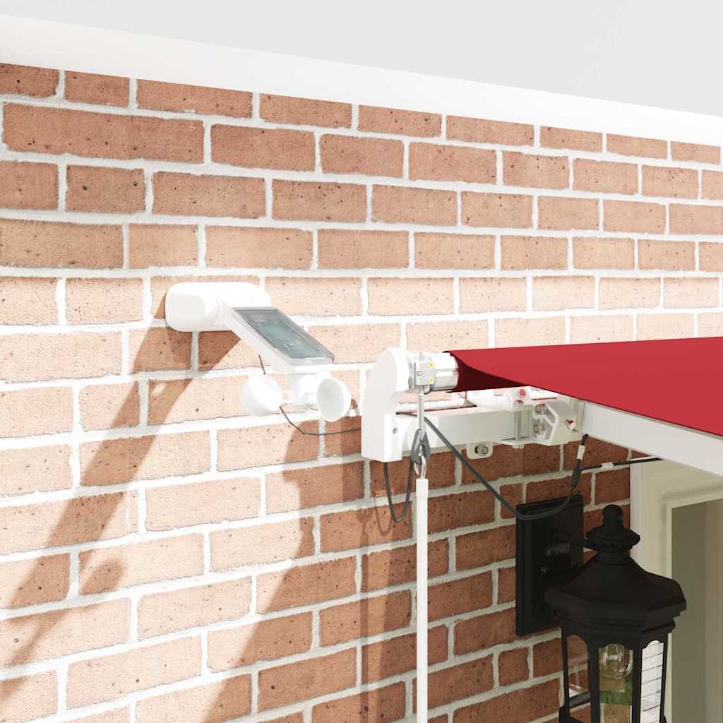 Tenda Retrattile Rosso 600 × 300 cm Poliestere e Metallo