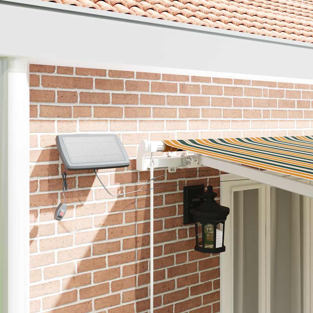 Tenda Retrattile Verde e giallo 600 × 300 cm Tessuto e acciaio | homemem39