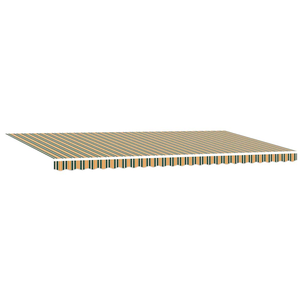 Tenda Retrattile Verde e giallo 600 × 300 cm Tessuto e acciaio | homemem39