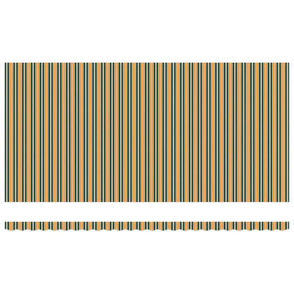 Tenda Retrattile Verde e giallo 600 × 300 cm Tessuto e acciaio | homemem39