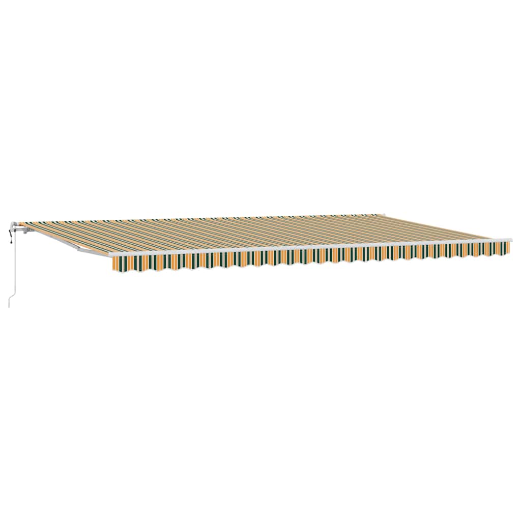 Tettuccio Elettrico Retrattile Verde e giallo 600 × 300 cm | homemem39