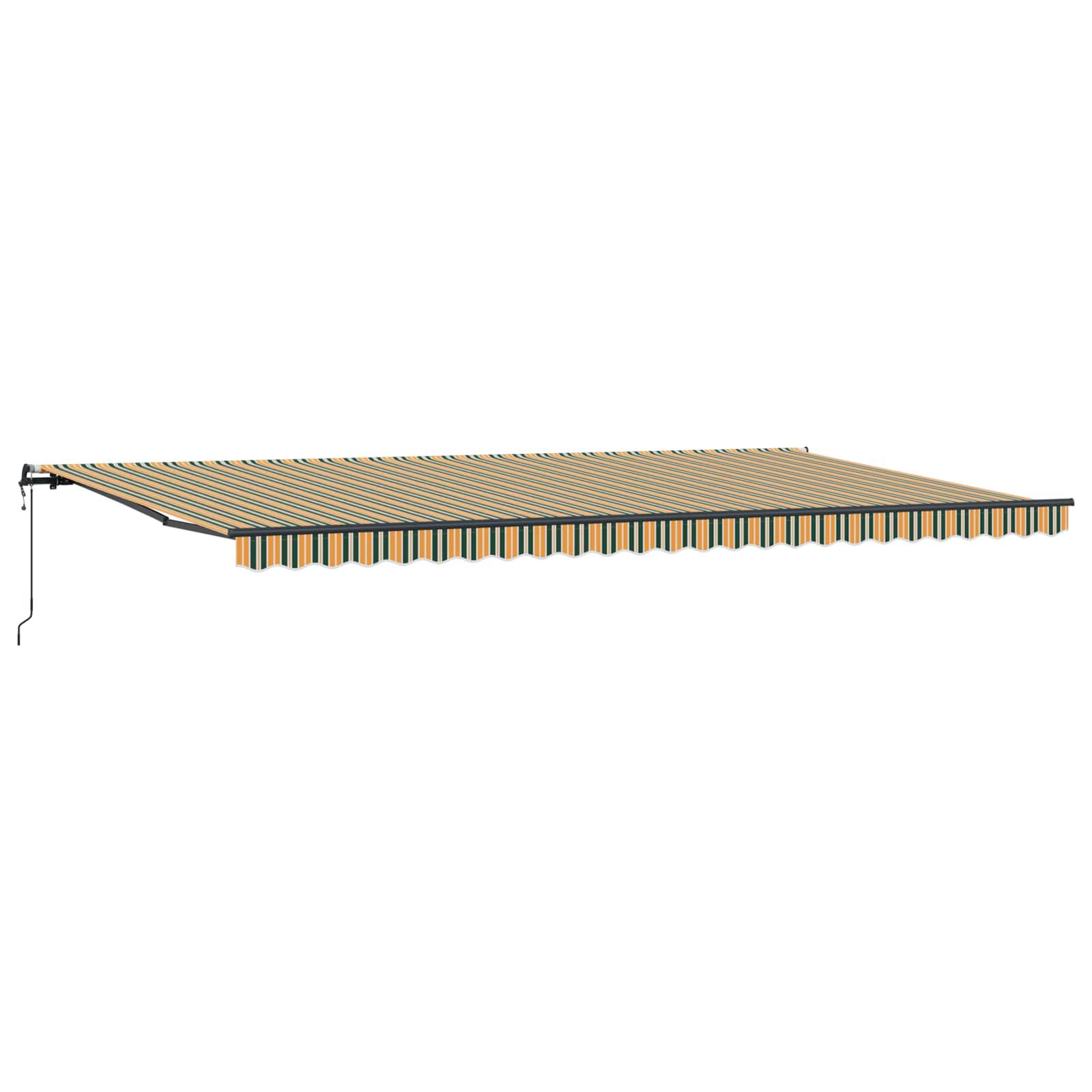 Tenda Retrattile Verde e giallo 600 × 300 cm | homemem39