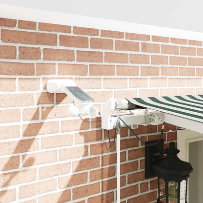 Tenda Retrattile Verde e Bianco 600 × 300 cm | homemem39