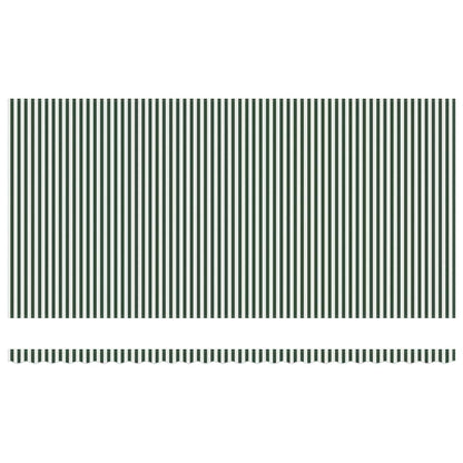 Tenda Retrattile Verde e Bianco 600 × 300 cm | homemem39