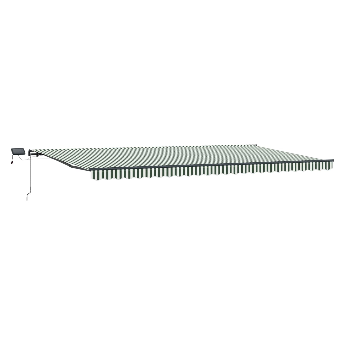 Tenda Retrattile Verde e bianco 600 ×300 cm Tessuto | homemem39
