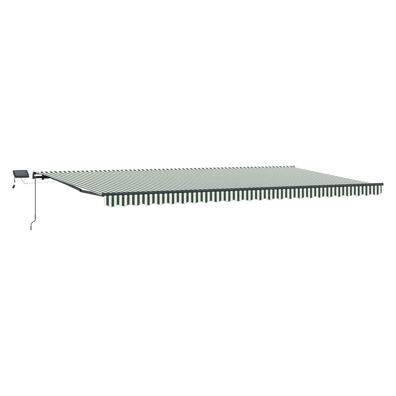 Tenda Retrattile Verde e bianco 600 ×300 cm Tessuto | homemem39